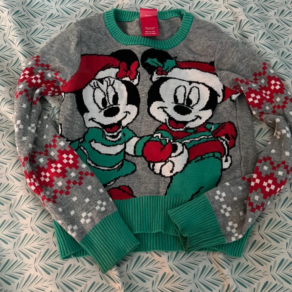 Kids xs Mickey Christmas sweater